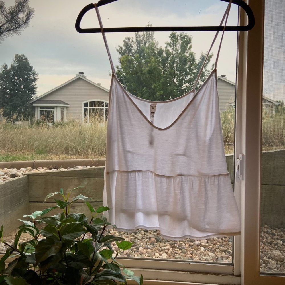 White - Alo Flutter Tank - M